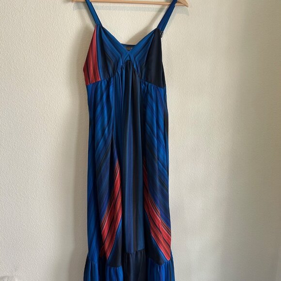 Anthropologie Nikita Mhaisalkar Maxi Dress Multicolor Print SZ4 Flowy Boho Dress - Picture 5 of 14